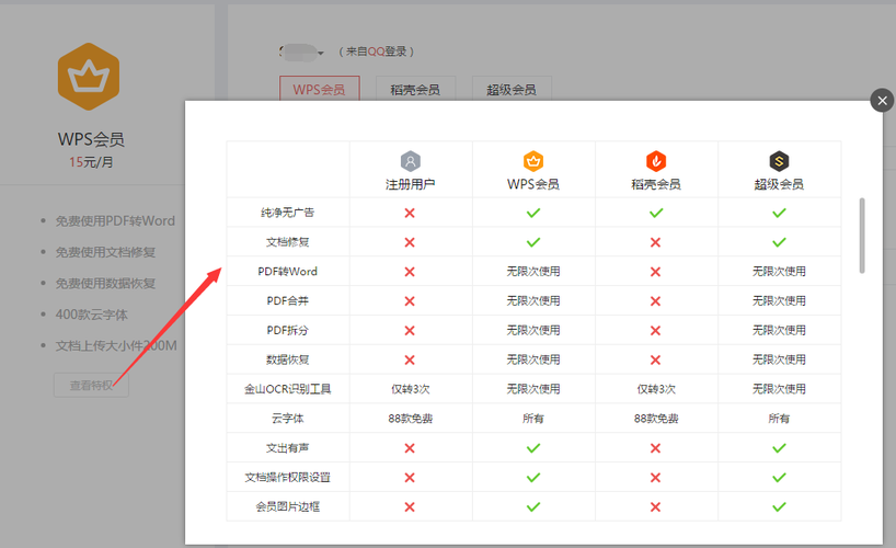 wps会员和稻壳会员区别缩略图