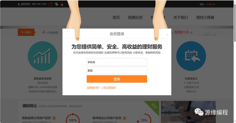 p2p 金融网站开发_域名准入要求缩略图