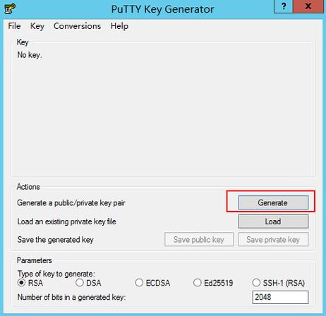 puttygen_通过puttygen.exe工具创建密钥对插图