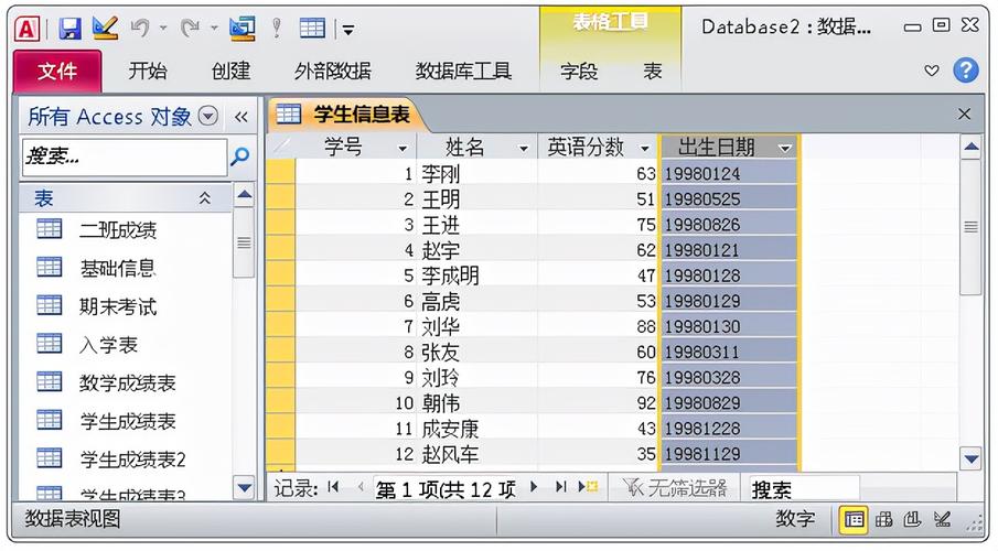 access表格 行数据库_表格缩略图