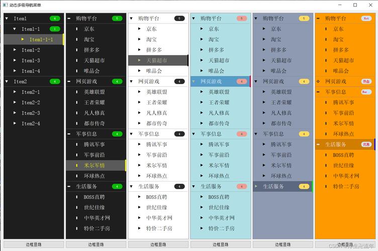 ajax实现联级菜单_菜单配置缩略图