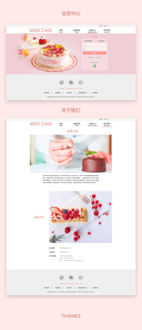 蛋糕网站模板_网站模板设置插图2